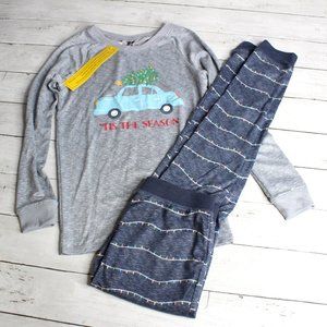 Jaclyn Kids Girl's Pajama Set Youth Size L 10 12 Christmas Long Sleeve